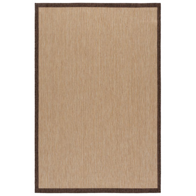 Courtyard Power Loom Polypropylene Plastic; Polyester Solid Color Indoor Rug