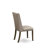 7 Piece Kitchen Table Set Consist of a Rectangle Rustic Wood Dining Table and 6 Dark Khaki Linen Fabric Parson Dining Chairs, Distressed Jacobean-1908975234-1908975247-1908975245