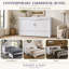 Lit escamotable Night & Day Furniture avec matelas en mousse à mémoire de forme de 15 cm, format Queen, blanc-1962669680