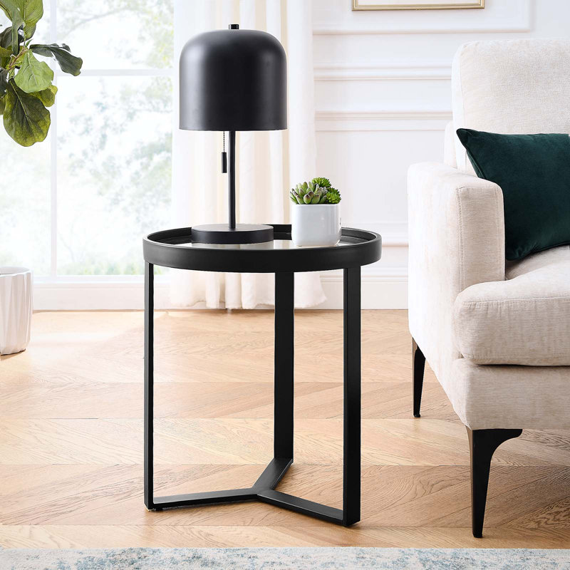 Modway Relay Side Table, Black