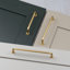 Satin Brass Slim Pipe Handles-122026845