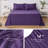 Bedsure Queen Pintuck Bed-in-a-Bag- Purple Pinch Pleat Comforter with Sheets, Pillowcases & Shams-103425110-114250863