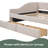 Upholstered Daybed With Two Drawers-796780750