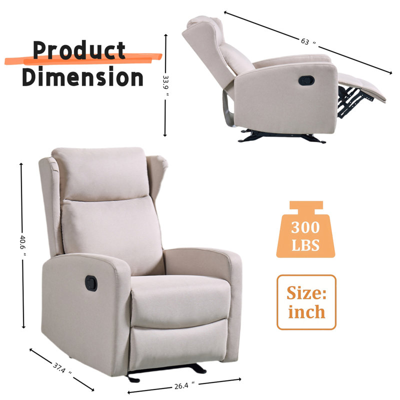 Chaise berçante inclinable pour le salon