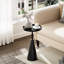 Table de bout à piédestal moderne avec plateau surélevé