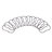 Utopia Alley Rustproof Fixed Mount Single Curved Shower Rod, Aluminum, adjustable from 45" to 72" Wide-20942065