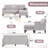 Atiye 74'' Upholstered Convertible Sofa-1420934761