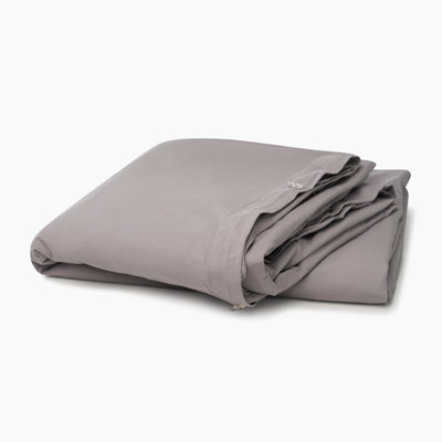 Housse de couette en percale de coton délavé