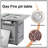 Durable 28" 50000 BTU Silver Outdoor Propane Gas Fire Pit Table, Outdside Patio Firepits Fireplace Dinning Tables With Lid & Lava Rock, 2-In-1 Firepit Table For Courtyard/Patio/Balcony