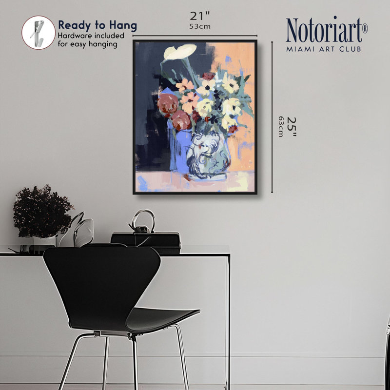 «Fading Arrangement II», impression sur toile par Notoriart, H 20 po x l 24 po, Structure noire