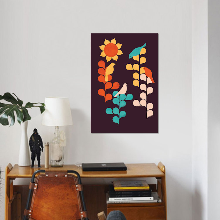 «Sunflower», impression sur toile, H 26 po x l 18 po x P 1,5 po, Toile tendue, Pas de tapis