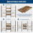 4 - Tier Bookshelf, Bookcase with 11 Open Display Shelves, Adjustable Rustic Industrial Style Book Shelves
