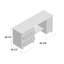 Table de couture pliable avec roulettes St. Nicholas-1064252103