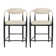 Maconay Upholstered Counter Stool with Metal Frame
