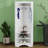All In One Hall Tree, Corner Hall Tree With Shoe Bench, Corner Cabinet With Adjustable Shelf And 4 Hooks-2051866643