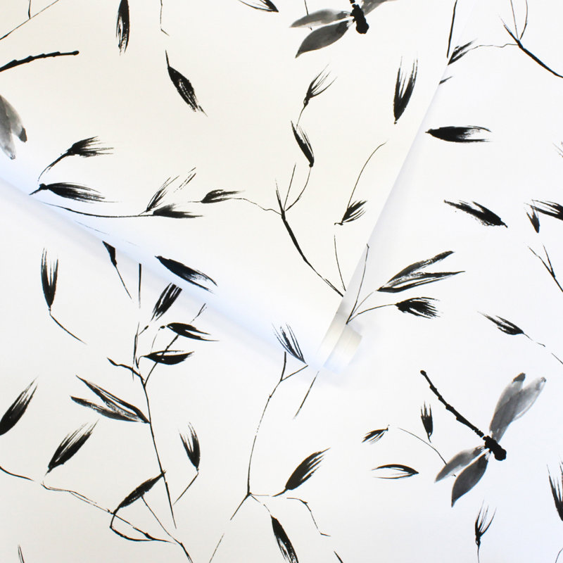 Carmelito 16.5' L x 20.5" W Peel and Stick Wallpaper Roll, Shadow
