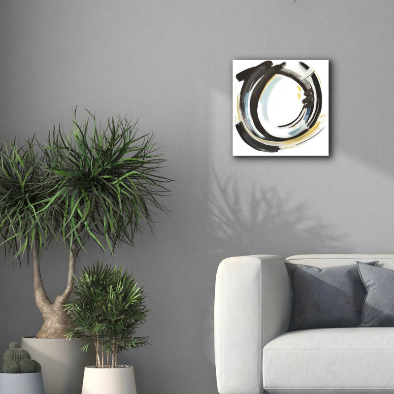 "Epic Graffiti" Coastal Sun 2 "par Brittany Evans, art mural sur toile, 18 po x 18 po