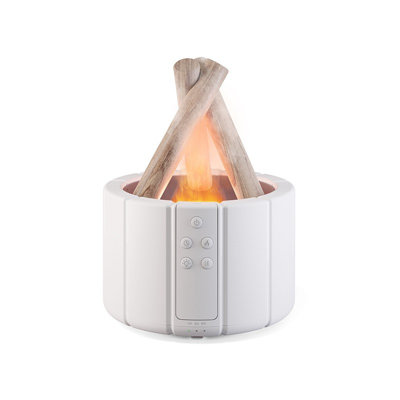 Volcano Humidifier Bonfire Aromatherapy Machine Bonfire Humidifier Small Volcano Humidifier Table Silent Color Ambient Light Simulation USB Flame Humidifier