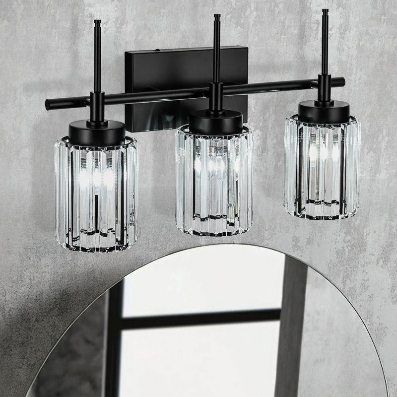 Edgars Dimmable Vanity Light, Black, 3