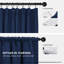 Aspire Homeware Polyester Room Darkening Pencil Pleat Single Panel Curtain for Noise Reduction and Light Blocking-1267359006