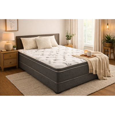 Matelas double de 25 cm (10 pouces), housse, meilleure qualité de sommeil, ressorts ensachés sur tout le périmètre, réduction du bruit et des mouvements. Matelas de 25 cm (10 pouces) avec housse pour une meilleure circulation de l'air. Ressorts ajustables pour une isolation corporelle optimale. Poids : 27 kg (60 livres).