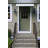 Awnings 48425 Series 2500 Aluminum Door Canopy with Support Arms, 48 inches Wide, White