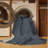 Machine Washable Solid Gray Area Rug-1247528221
