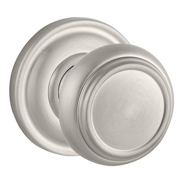 Traditional Keyed Door Knob with Traditional Round Rose, Polished Nickel, Keyed Alike, Yes
