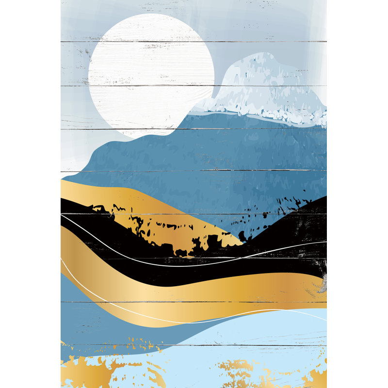 «Mountain Peaks Sunrise», art mural sur toile, H 12 po x l 16 po