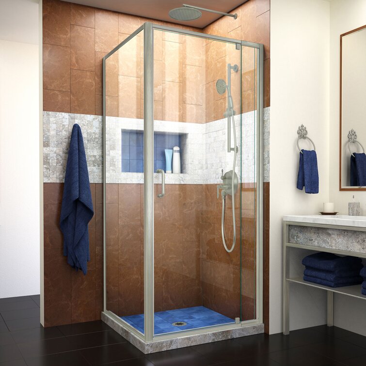 VTI 36 W X 36 D X 72 H Framed Square Shower Enclosure With Base