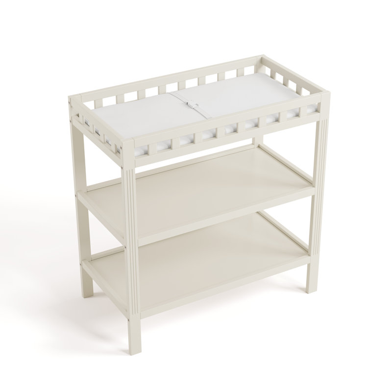 Table à langer avec coussin Morningside, Avoine givrée