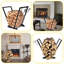 Humair 18'' W Metal Log Rack