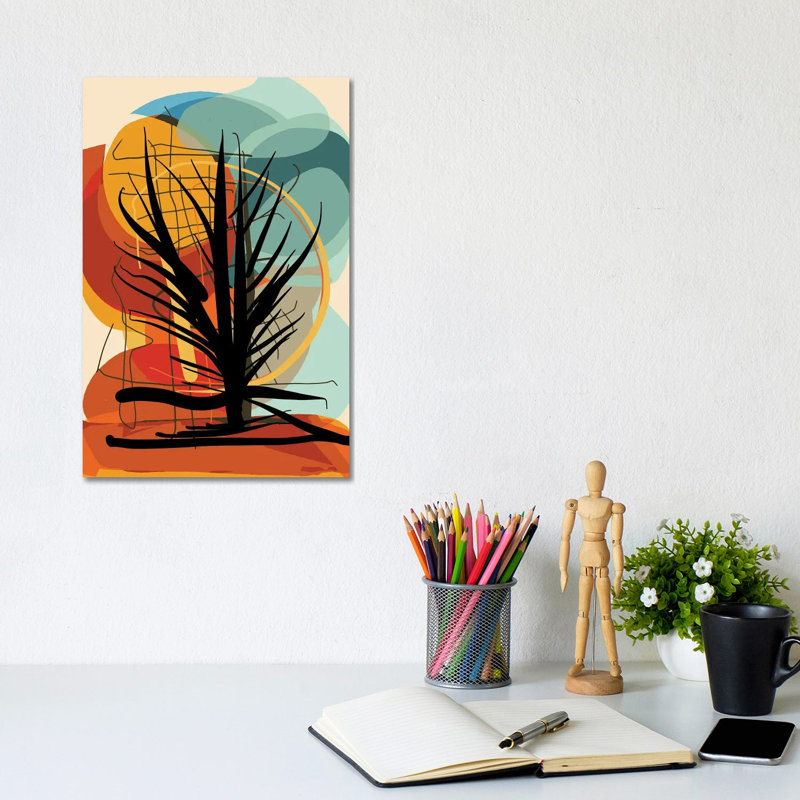Tree In The African Sunset by Emmanuel Signorino - Wrapped Canvas Print, 20.32 cm H x 30.48 cm W