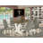 7-Piece Dining Table Set Consists of a Distressed Jacobean Dining Table and 6 Smoke Linen Fabric Upholstered Chairs with Button Tufted Back - Wire Brushed Linen White.-107153404-107153403-43311303