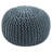 Jaipur Living Spectrum Pouf Textured Navy Round Pouf-1320785219
