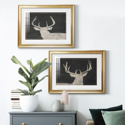 Brow Tine Deer I - ensemble de 2 reproductions de cadres photo