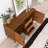 47" Mid Century Modern Sideboard with Thick Solid Wood Frame Base and Legs