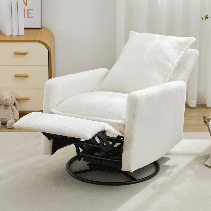 Fauteuil inclinable pivotant à bascule, fauteuil inclinable à bascule oscillant, fauteuil à bascule pour chambre à coucher, peluche