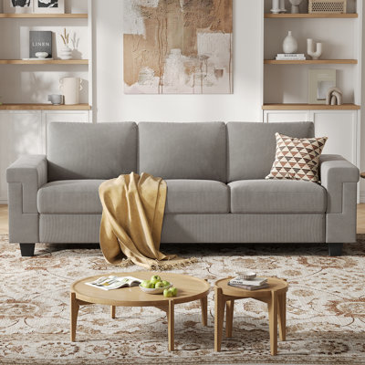 Dereon Square Arm Polyester Sofa
