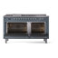 ILVE Nostalgie II 60 Dual Fuel Range, 5 Burners, Griddle, Frenchtop -1514149007-1514149103
