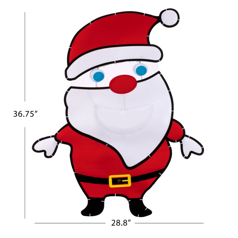 36.75" Outdoor Singing Santa
