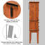 Armoire à bijoux sur pied avec miroir rétro Hinojos