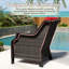 Chaise longue d'extérieur en osier avec coussins Winningham (ensemble de 2)-2140010204
