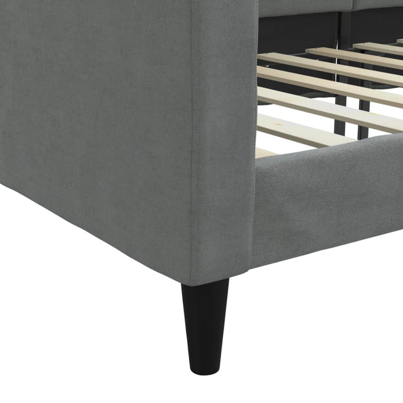 Upholstered Daybed,  Dark Gray