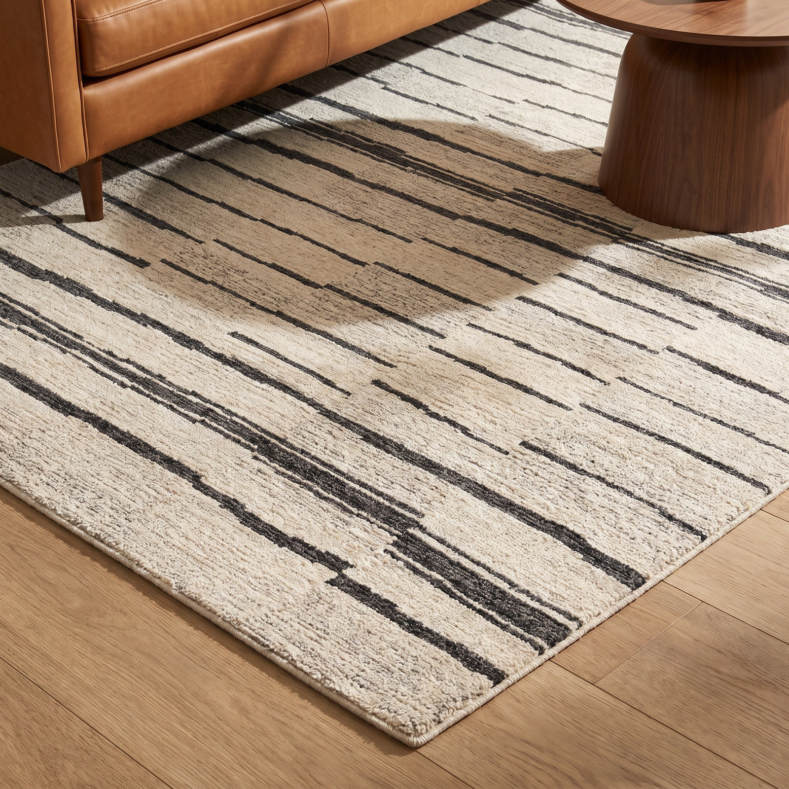 Rune Hand-Tufted Striped Rug, Rectangle 8' x 10'
