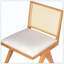 Ensemble de chaises d'appoint rembourrées Cane idéal pour la salle à manger et la cuisine-54783705