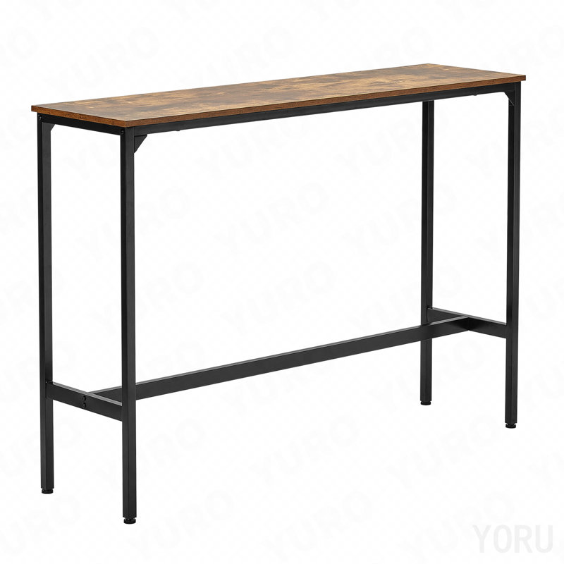 Bar Table Height Pub Table Cocktail Coffee Counter Kitchen Dining 55X15X39 In