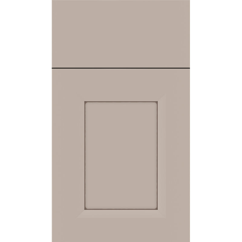 Dwelling Full Access Riverbend Door Sample, Manufactured Wood (MDF), Alabaster w/ Smoke Glaze
