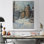 «Winter At The College Campus - College and University Buildings», reproduction d'art mural
