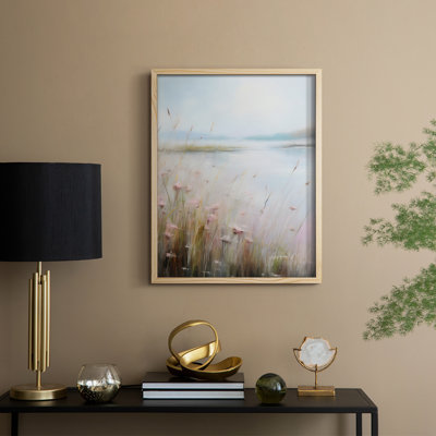 Reproduction florale vintage encadrée CCxxxi - bois massif